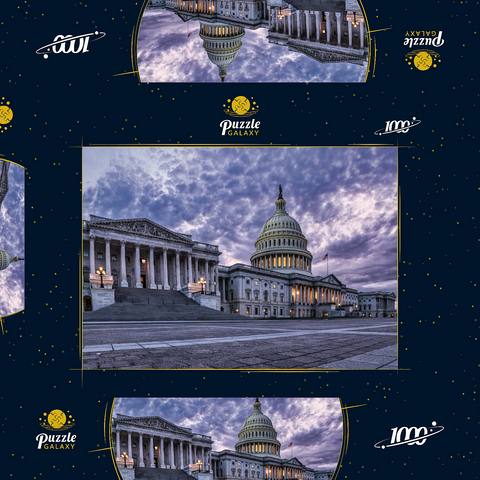 Das Kapitol in Washington D.C, Vereinigte Staaten von Amerika 1000 Puzzle Schachtel 3D Modell
