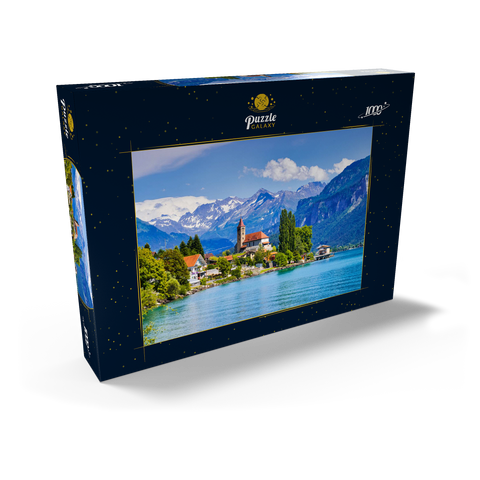 Stadt Brienz am Brienzersee bei Interlaken, Schweiz 1000 Puzzle Schachtel Ansicht2