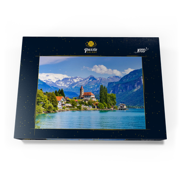 Stadt Brienz am Brienzersee bei Interlaken, Schweiz 1000 Puzzle Schachtel Ansicht3