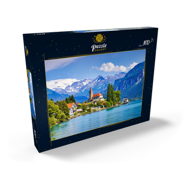 Stadt Brienz am Brienzersee bei Interlaken, Schweiz 100 Puzzle Schachtel Ansicht2