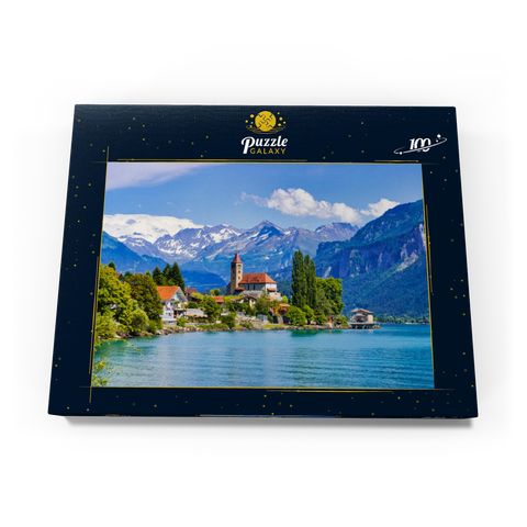 Stadt Brienz am Brienzersee bei Interlaken, Schweiz 100 Puzzle Schachtel Ansicht3