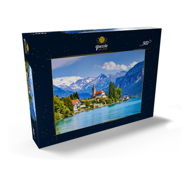 Stadt Brienz am Brienzersee bei Interlaken, Schweiz 500 Puzzle Schachtel Ansicht2