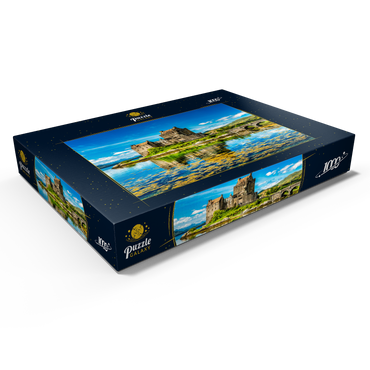 Eilean Donan Castle an einem warmen Sommertag - Dornie, Schottland 1000 Puzzle Schachtel Ansicht1