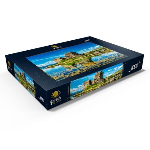 Eilean Donan Castle an einem warmen Sommertag - Dornie, Schottland 1000 Puzzle Schachtel Ansicht1