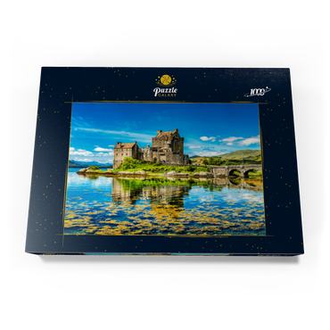 Eilean Donan Castle an einem warmen Sommertag - Dornie, Schottland 1000 Puzzle Schachtel Ansicht3