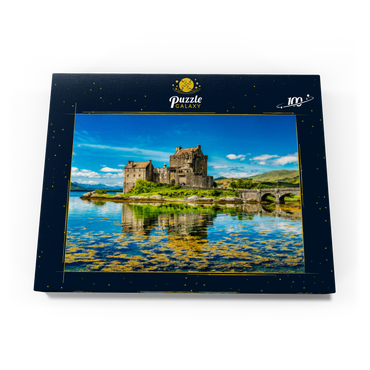 Eilean Donan Castle an einem warmen Sommertag - Dornie, Schottland 100 Puzzle Schachtel Ansicht3