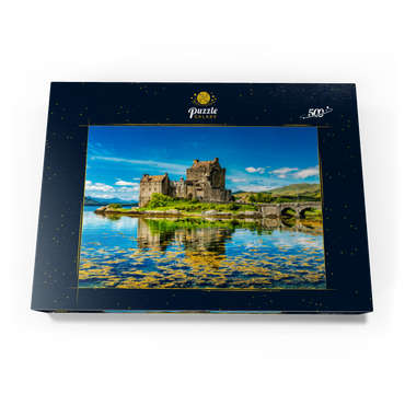 Eilean Donan Castle an einem warmen Sommertag - Dornie, Schottland 500 Puzzle Schachtel Ansicht3
