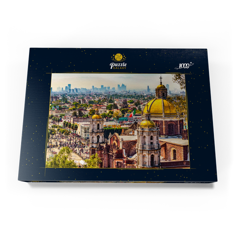 Kuppeln der alten Basilika und Stadtbild von Mexiko-Stadt 1000 Puzzle Schachtel Ansicht3
