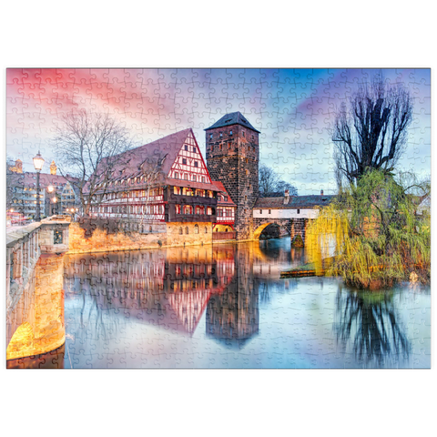 puzzleplate Nürnberg im Sonnenlicht 500 Puzzle