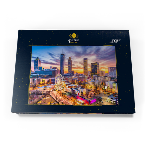 Skyline der Innenstadt von Atlanta, Georgia 1000 Puzzle Schachtel Ansicht3