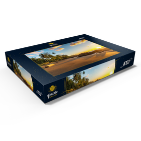 Alternative Darstellung des Puzzle-Motivs Tropischer Sonnenuntergang an der Pazifikküste Costa Ricas – Puzzleteile: 1000