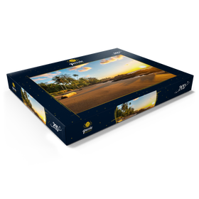 Alternative Darstellung des Puzzle-Motivs Tropischer Sonnenuntergang an der Pazifikküste Costa Ricas – Puzzleteile: 200