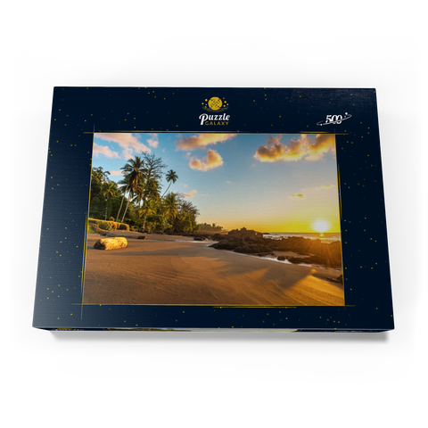 Tropischer Sonnenuntergang an der Pazifikküste Costa Ricas 500 Puzzle Schachtel Ansicht3