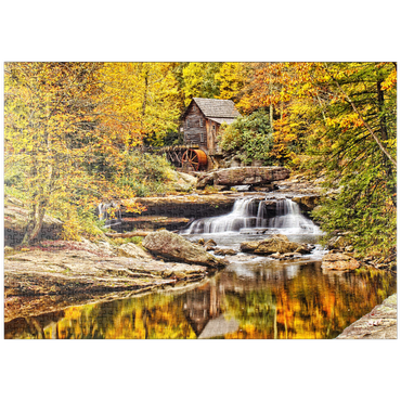 puzzleplate Die Glade Creek Grist Mill im Babcock State Park im Süden West Virginias 1000 Puzzle