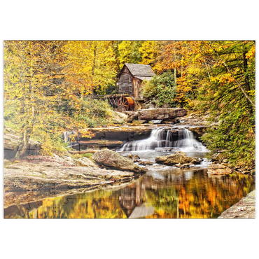 puzzleplate Die Glade Creek Grist Mill im Babcock State Park im Süden West Virginias 100 Puzzle