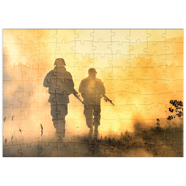 puzzleplate Marines in Aktion 100 Puzzle