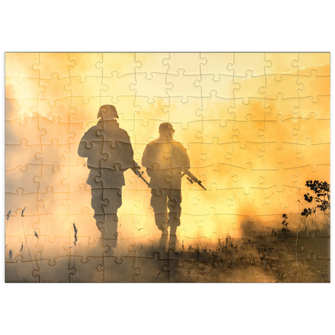 puzzleplate Marines in Aktion 100 Puzzle