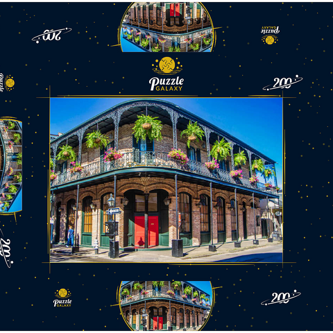 French Quarter in New Orleans, Louisiana 200 Puzzle Schachtel 3D Modell