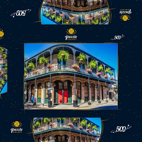 French Quarter in New Orleans, Louisiana 500 Puzzle Schachtel 3D Modell