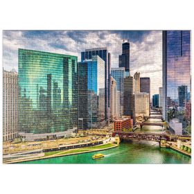 Darstellung des Puzzle-Motivs Chicago, Illinois, USA – Puzzleteile: 500