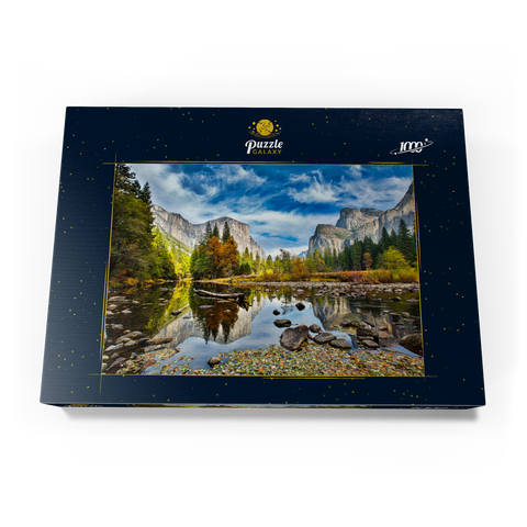 El Capitan und Merced River im Herbst, Kalifornien, USA 1000 Puzzle Schachtel Ansicht3