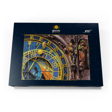 Detail der Prager Astronomischen Uhr (Orloj), Prag 1000 Puzzle Schachtel Ansicht3