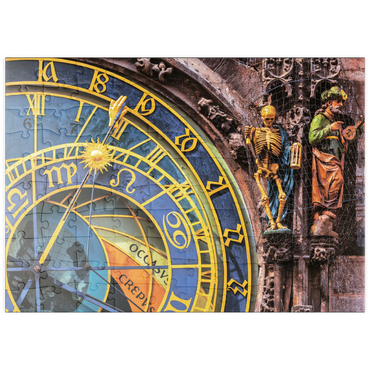 puzzleplate Detail der Prager Astronomischen Uhr (Orloj), Prag 100 Puzzle
