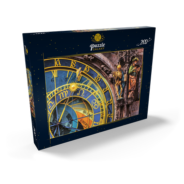 Detail der Prager Astronomischen Uhr (Orloj), Prag 200 Puzzle Schachtel Ansicht2