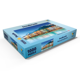 Darstellung des Puzzle Motivs Häuserzeile in Innsbruck, Tirol, Österreich - Puzzleteile: 1000