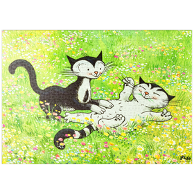 Darstellung des Puzzle-Motivs Kater Jacob - Ich steh' auf Dich! – Puzzleteile: 1000