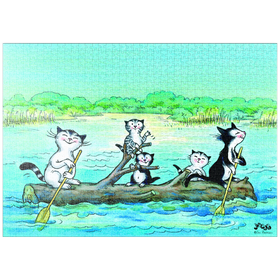 Darstellung des Puzzle-Motivs Kater Jacob - Das Abenteuer – Puzzleteile: 1000