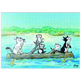 Darstellung des Puzzle Motivs Kater Jacob - Das Abenteuer - Puzzleteile: 500