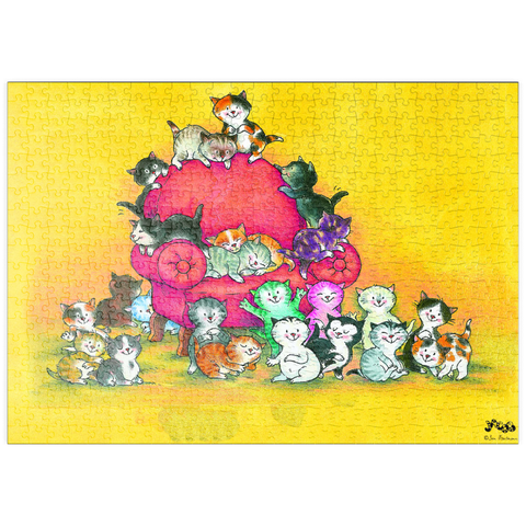 puzzleplate Kater Jacob - Eine große Familie 500 Puzzle