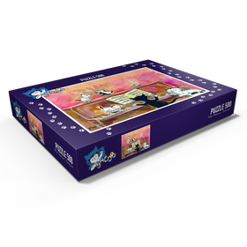 Darstellung des Puzzle Motivs Kater Jacob - Wir machen Musik! - Puzzleteile: 500