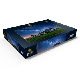 Darstellung des Puzzle Motivs Die Milchstraße über Stonehenge, Amesbury, England - Puzzleteile: 1000