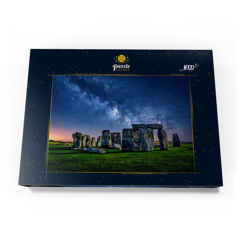 Die Milchstraße über Stonehenge, Amesbury, England 1000 Puzzle Schachtel Ansicht3