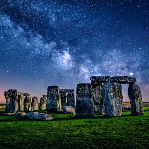 Die Milchstraße über Stonehenge, Amesbury, England 1000 Puzzle 3D Modell