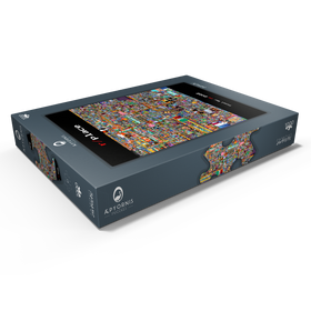 Alternative Darstellung des Puzzle-Motivs r/place Reddit Pixel War 04.2022 - Complete Artwork – Puzzleteile: 1000