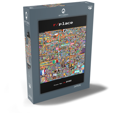 r/place Pixel War 04.2022 - Complete Artwork 1000 Puzzle Schachtel Ansicht2