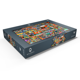 Alternative Darstellung des Puzzle-Motivs r/place Reddit Pixel War 04.2022 - Extreme Size, Part 1/6 for collage – Puzzleteile: 1000