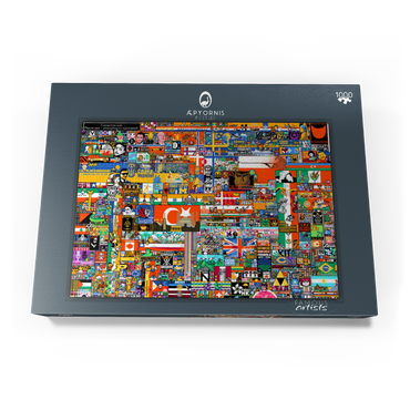 r/place Pixel War 04.2022 - Extreme Size, Part 1/6 for collage 1000 Puzzle Schachtel Ansicht3