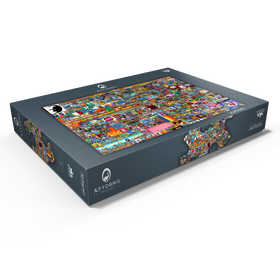 Alternative Darstellung des Puzzle-Motivs r/place Reddit Pixel War 04.2022 - Extreme Size, Part 2/6 for collage – Puzzleteile: 1000