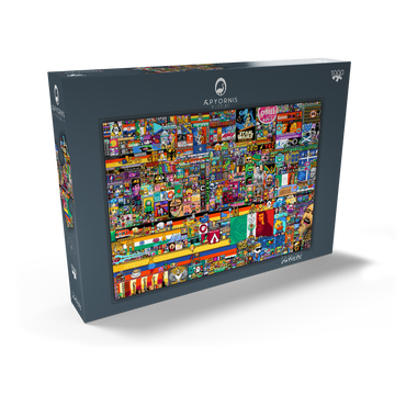 r/place Pixel War 04.2022 - Extreme Size, Part 3/6 for collage 1000 Puzzle Schachtel Ansicht2