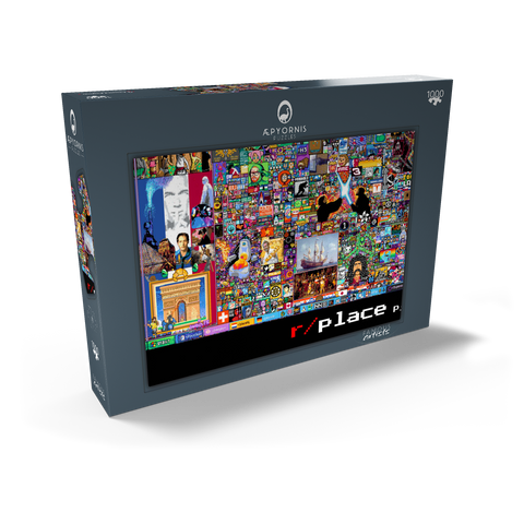 r/place Pixel War 04.2022 - Extreme Size, Part 5/6 for collage 1000 Puzzle Schachtel Ansicht2