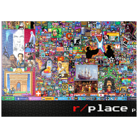 Darstellung des Puzzle-Motivs r/place Reddit Pixel War 04.2022 - Extreme Size, Part 5/6 for collage – Puzzleteile: 1000
