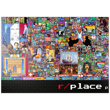 puzzleplate r/place Pixel War 04.2022 - Extreme Size, Part 5/6 for collage 1000 Puzzle