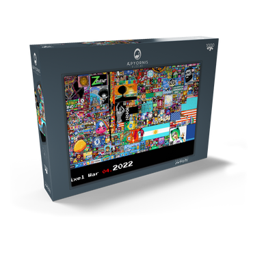 r/place Pixel War 04.2022 - Extreme Size, Part 6/6 for collage 1000 Puzzle Schachtel Ansicht2