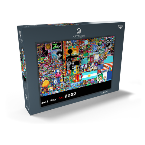 r/place Pixel War 04.2022 - Extreme Size, Part 6/6 for collage 1000 Puzzle Schachtel Ansicht2