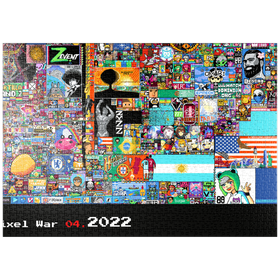 Darstellung des Puzzle Motivs r/place Reddit Pixel War 04.2022 - Extreme Size, Part 6/6 for collage - Puzzleteile: 1000