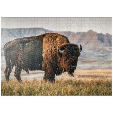 puzzleplate Amerikanischer Bison in South Dakota 1000 Puzzle